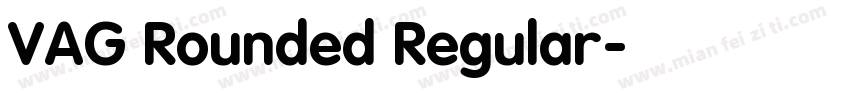 VAG Rounded Regular字体转换